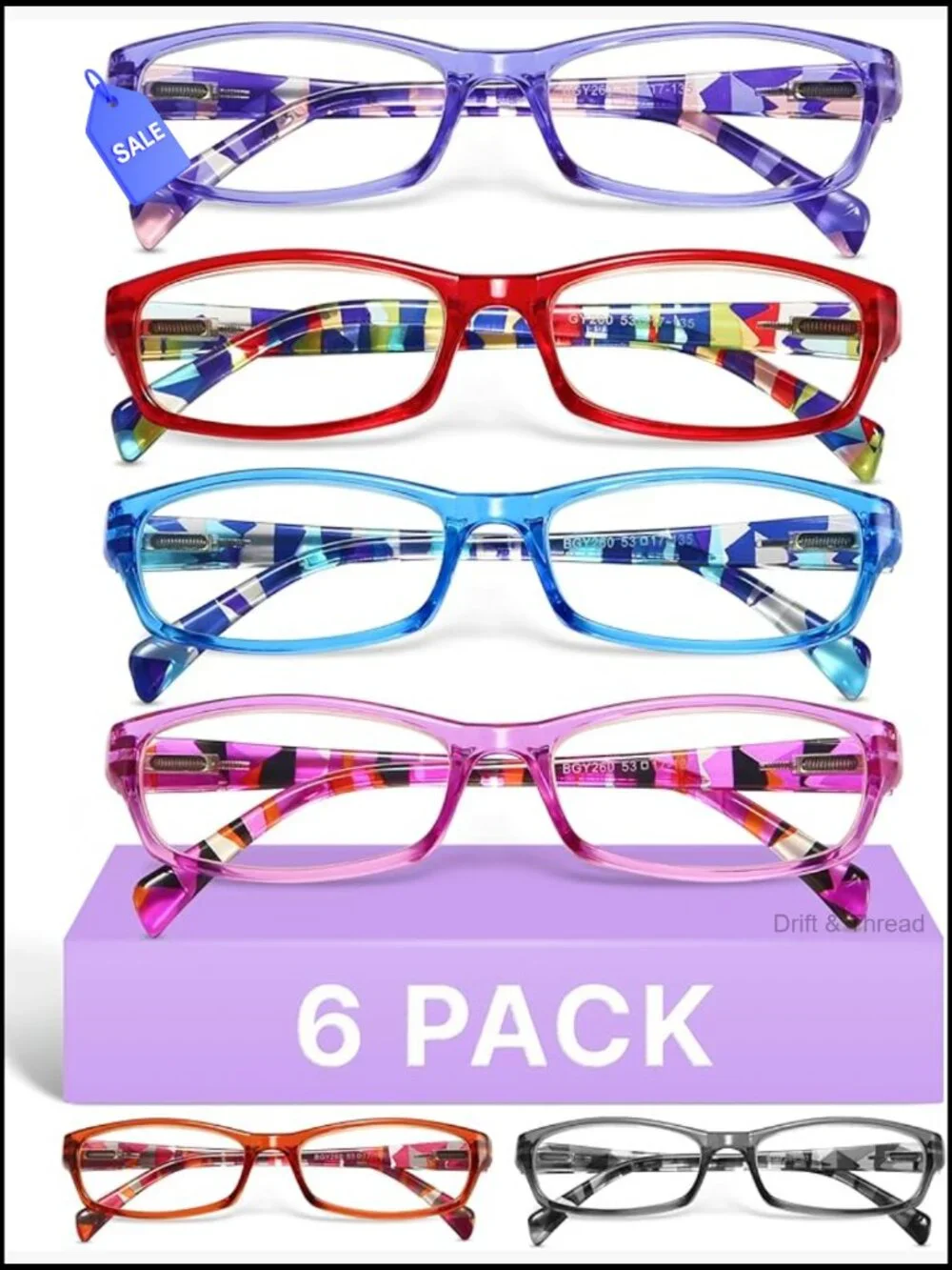 Spring Hinge Blue Light Reading Glasses Multipack Womens Readers